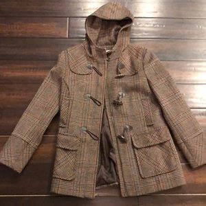 Peacoat with pockets and hood